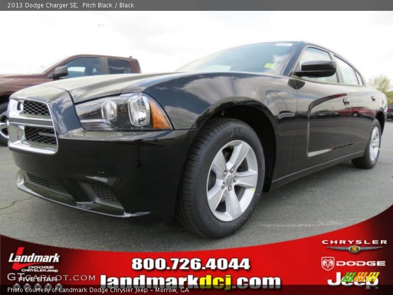 Pitch Black / Black 2013 Dodge Charger SE