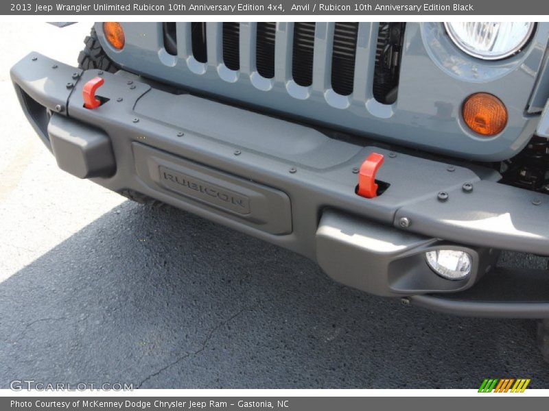 Red Tow Hooks - 2013 Jeep Wrangler Unlimited Rubicon 10th Anniversary Edition 4x4