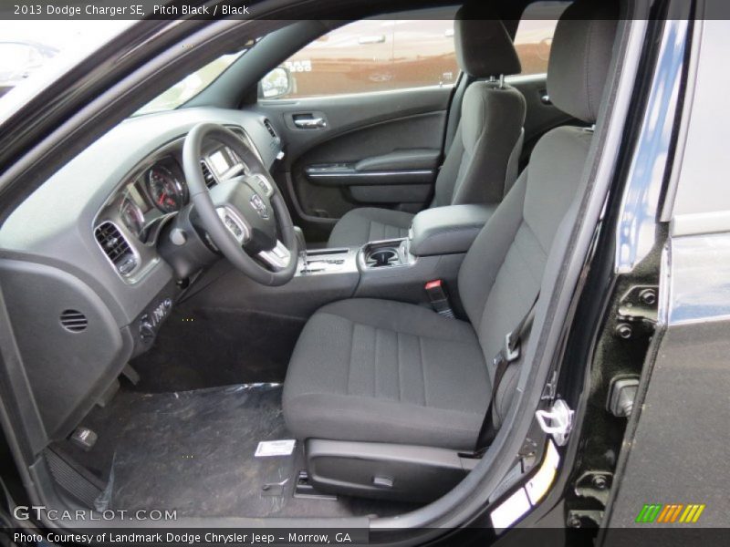 Pitch Black / Black 2013 Dodge Charger SE