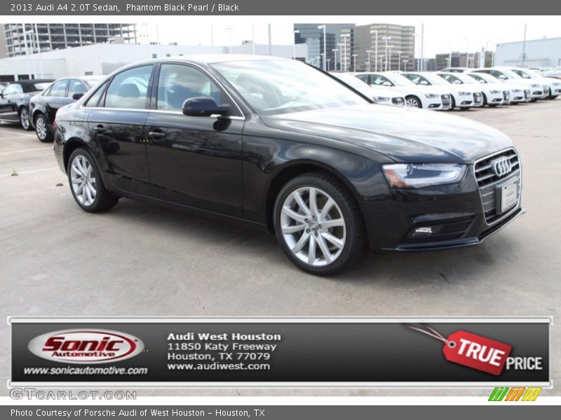 Phantom Black Pearl / Black 2013 Audi A4 2.0T Sedan