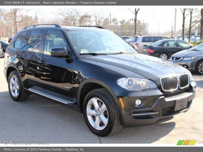 Black Sapphire Metallic / Tobacco Nevada Leather 2009 BMW X5 xDrive30i