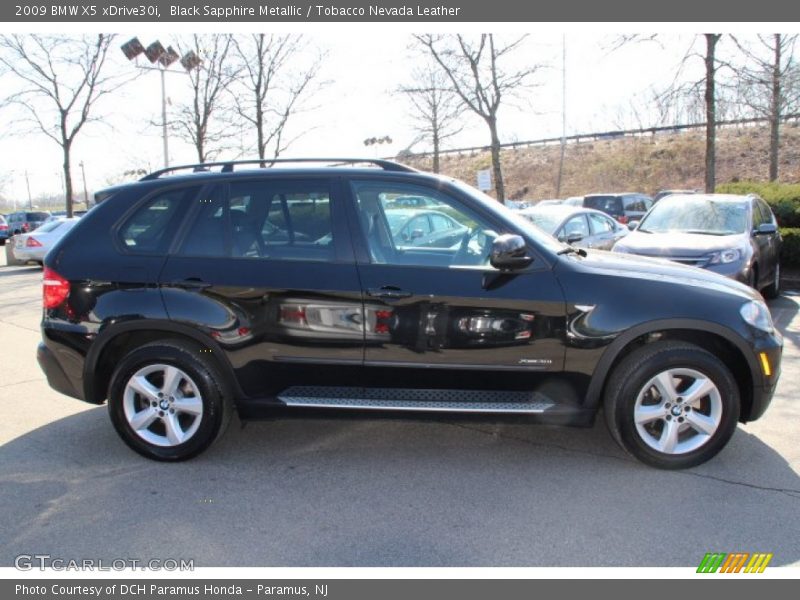 Black Sapphire Metallic / Tobacco Nevada Leather 2009 BMW X5 xDrive30i