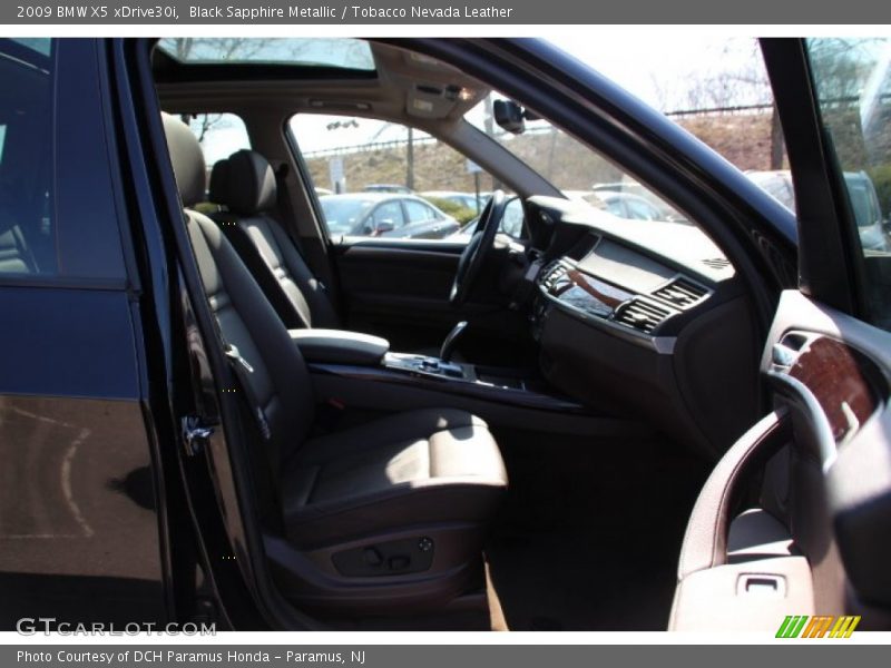 Black Sapphire Metallic / Tobacco Nevada Leather 2009 BMW X5 xDrive30i