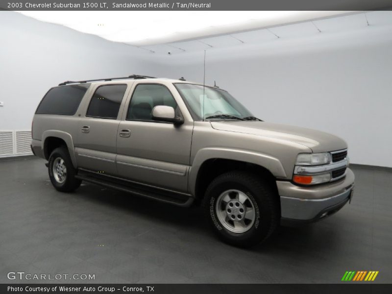 Sandalwood Metallic / Tan/Neutral 2003 Chevrolet Suburban 1500 LT