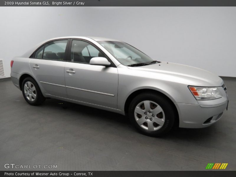 Bright Silver / Gray 2009 Hyundai Sonata GLS