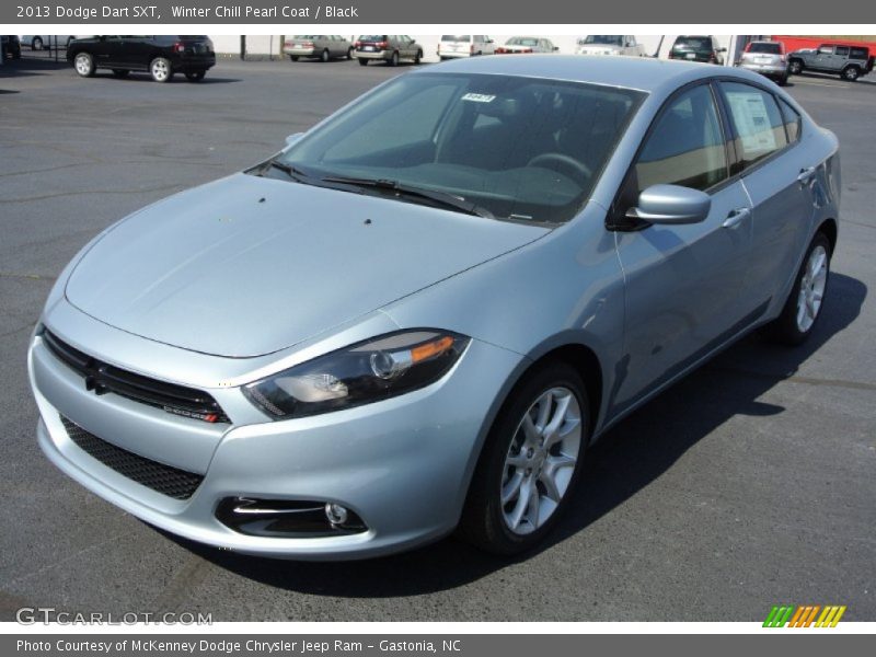 Winter Chill Pearl Coat / Black 2013 Dodge Dart SXT