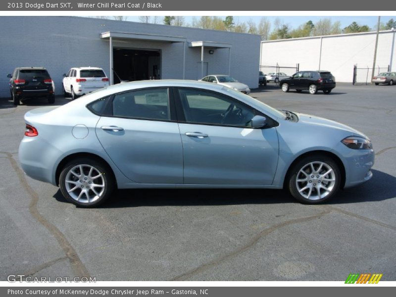 Winter Chill Pearl Coat / Black 2013 Dodge Dart SXT