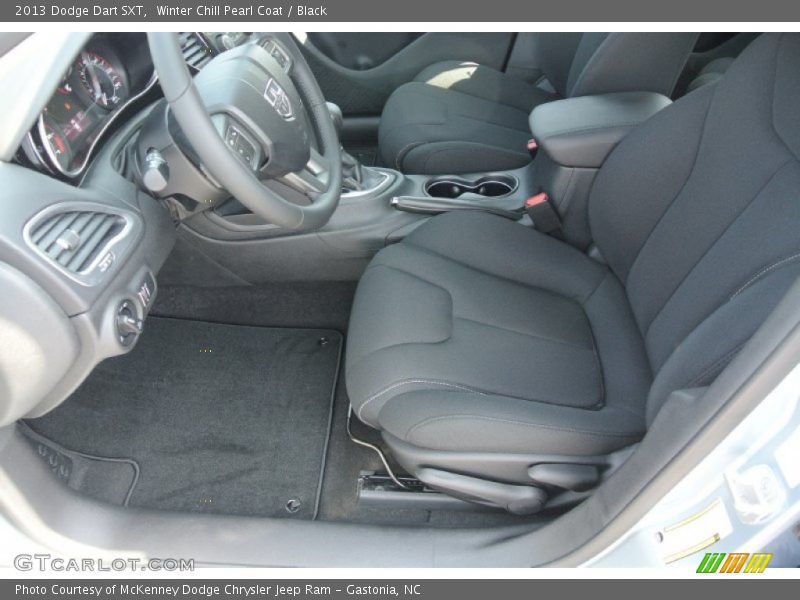 Winter Chill Pearl Coat / Black 2013 Dodge Dart SXT