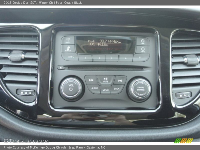 Winter Chill Pearl Coat / Black 2013 Dodge Dart SXT