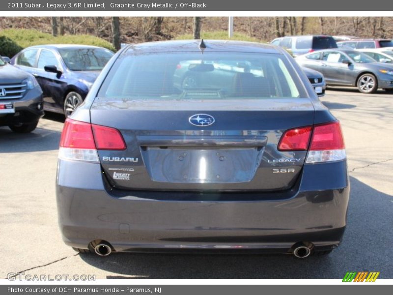 Graphite Gray Metallic / Off-Black 2011 Subaru Legacy 3.6R Limited