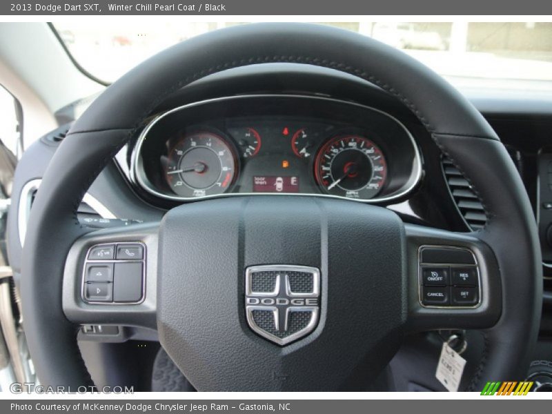 Winter Chill Pearl Coat / Black 2013 Dodge Dart SXT