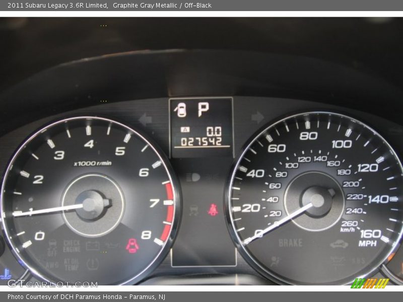 Graphite Gray Metallic / Off-Black 2011 Subaru Legacy 3.6R Limited
