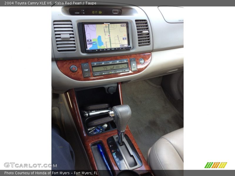 Salsa Red Pearl / Taupe 2004 Toyota Camry XLE V6