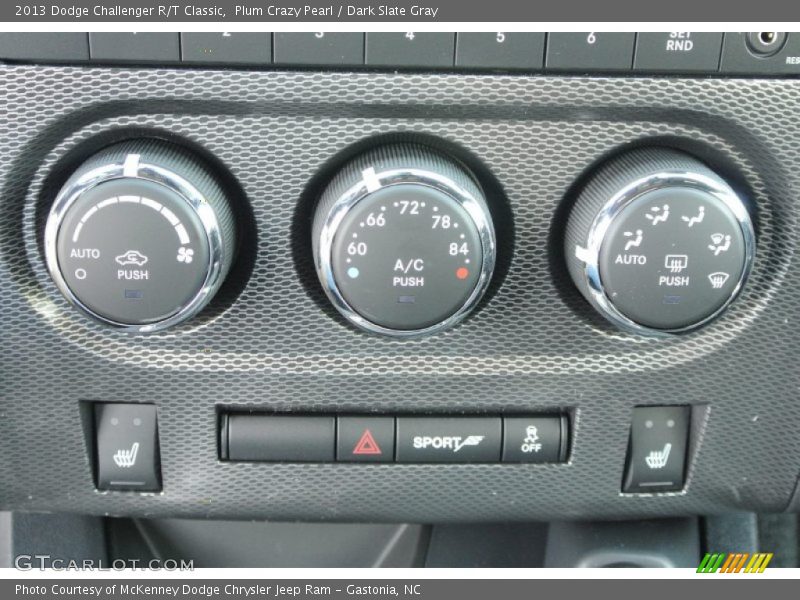 Controls of 2013 Challenger R/T Classic