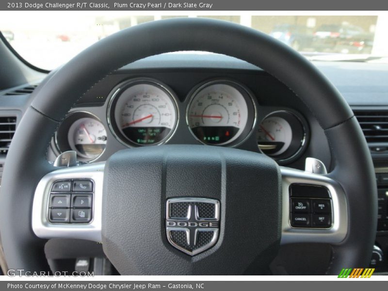 Plum Crazy Pearl / Dark Slate Gray 2013 Dodge Challenger R/T Classic