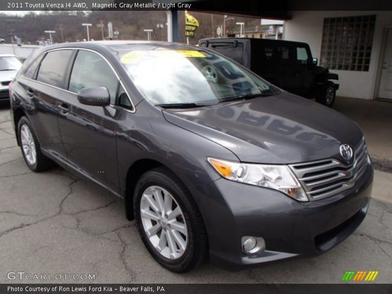 Magnetic Gray Metallic / Light Gray 2011 Toyota Venza I4 AWD