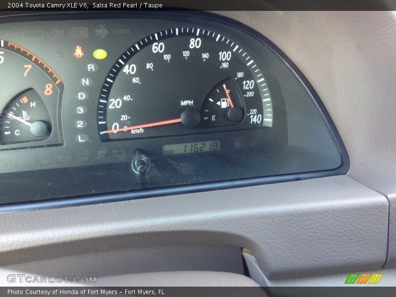Salsa Red Pearl / Taupe 2004 Toyota Camry XLE V6