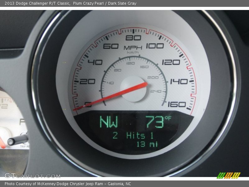 Plum Crazy Pearl / Dark Slate Gray 2013 Dodge Challenger R/T Classic
