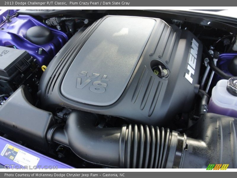 Plum Crazy Pearl / Dark Slate Gray 2013 Dodge Challenger R/T Classic