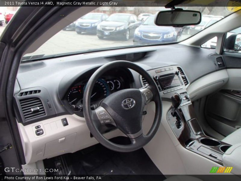 Magnetic Gray Metallic / Light Gray 2011 Toyota Venza I4 AWD