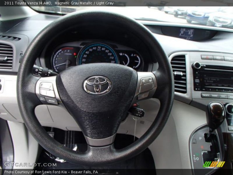 Magnetic Gray Metallic / Light Gray 2011 Toyota Venza I4 AWD