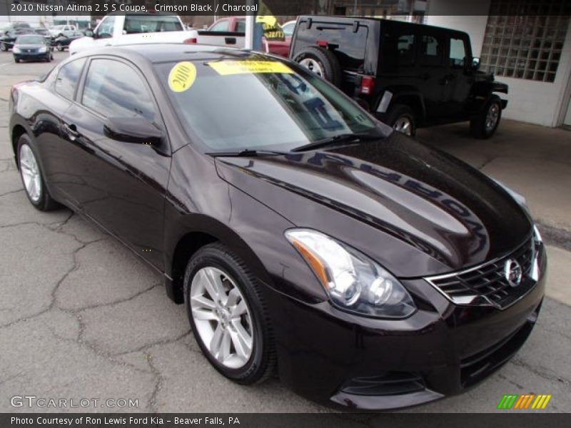 Front 3/4 View of 2010 Altima 2.5 S Coupe