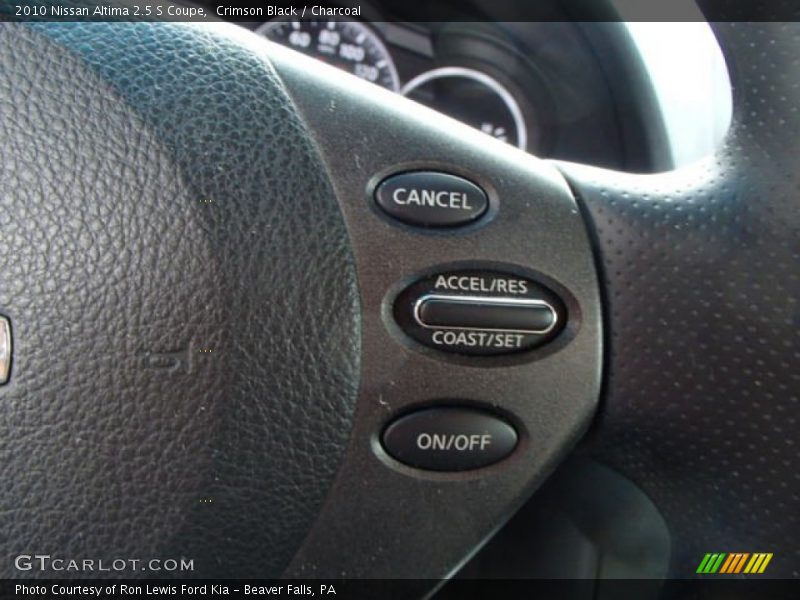 Crimson Black / Charcoal 2010 Nissan Altima 2.5 S Coupe