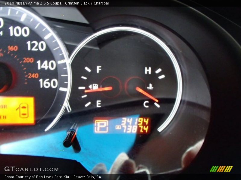 Crimson Black / Charcoal 2010 Nissan Altima 2.5 S Coupe