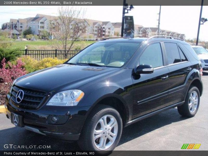 Black / Macadamia 2006 Mercedes-Benz ML 350 4Matic