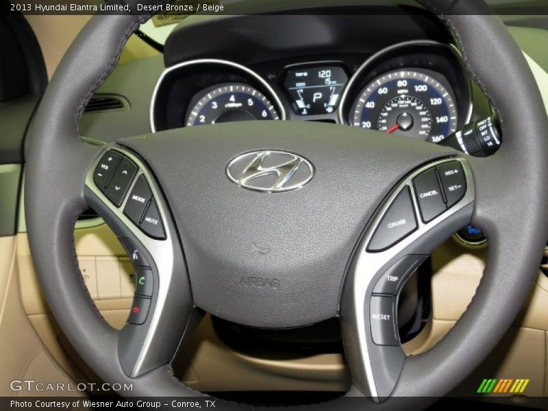 Desert Bronze / Beige 2013 Hyundai Elantra Limited