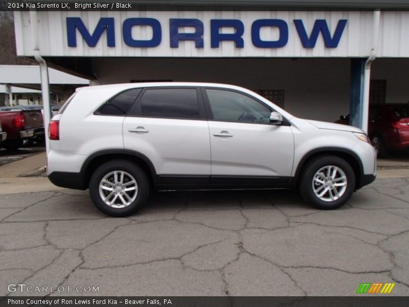 Bright Silver / Black 2014 Kia Sorento LX