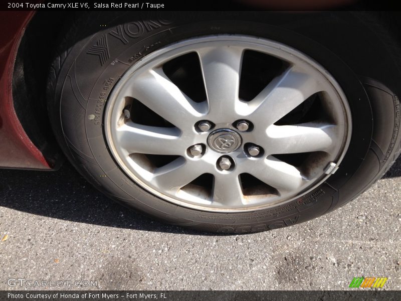 Salsa Red Pearl / Taupe 2004 Toyota Camry XLE V6