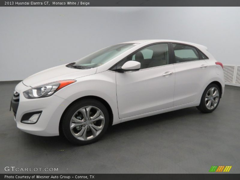 Monaco White / Beige 2013 Hyundai Elantra GT