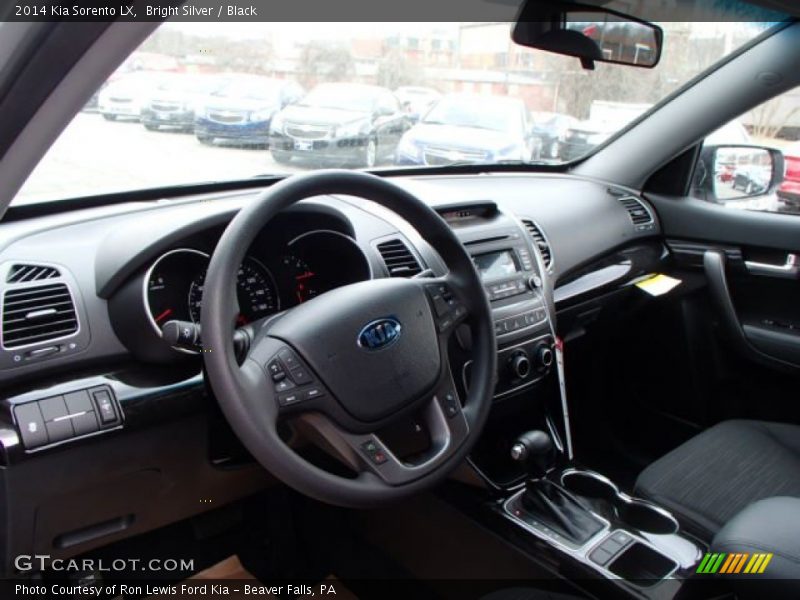 Bright Silver / Black 2014 Kia Sorento LX
