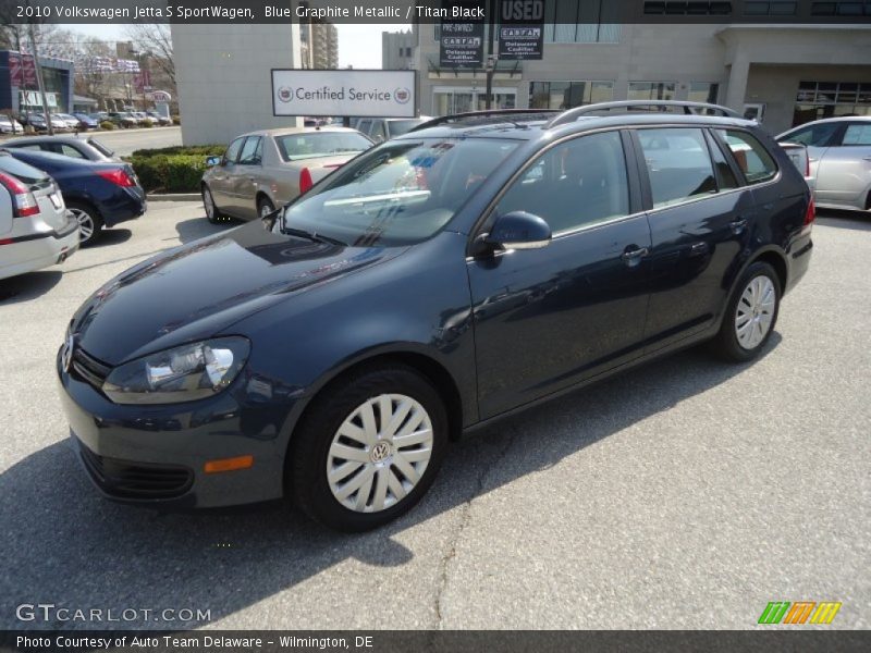 Blue Graphite Metallic / Titan Black 2010 Volkswagen Jetta S SportWagen