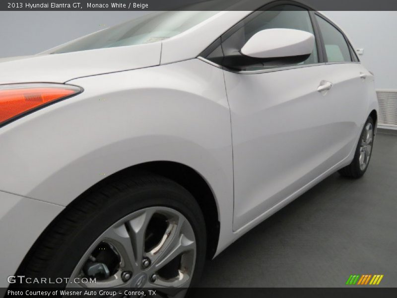 Monaco White / Beige 2013 Hyundai Elantra GT