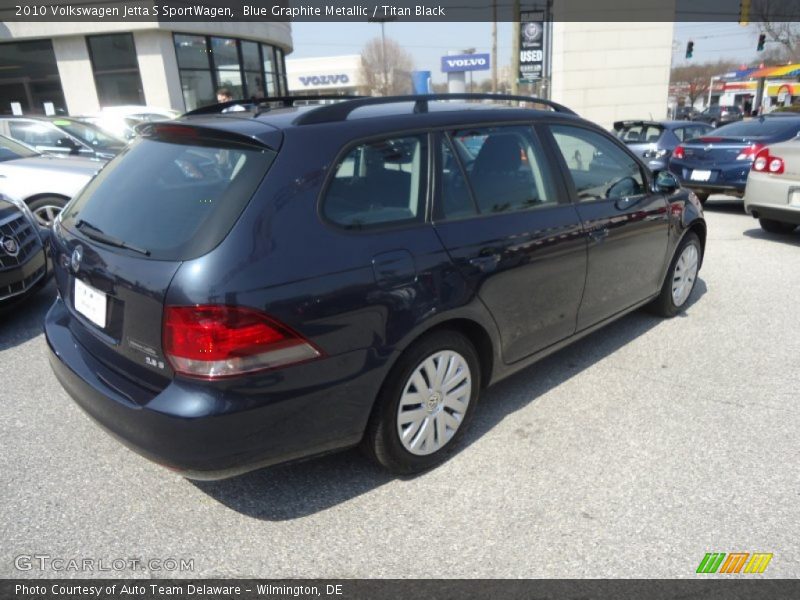 Blue Graphite Metallic / Titan Black 2010 Volkswagen Jetta S SportWagen