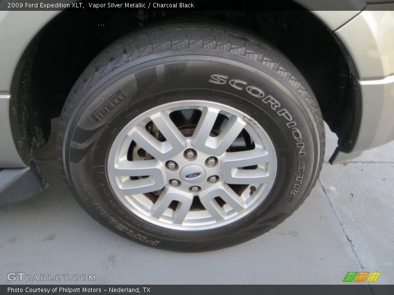 Vapor Silver Metallic / Charcoal Black 2009 Ford Expedition XLT