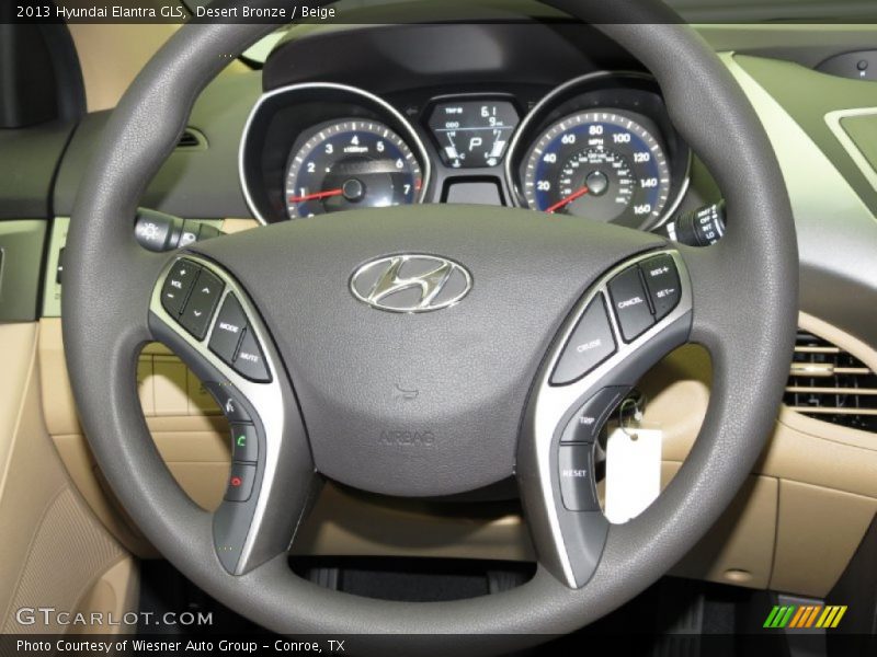 Desert Bronze / Beige 2013 Hyundai Elantra GLS