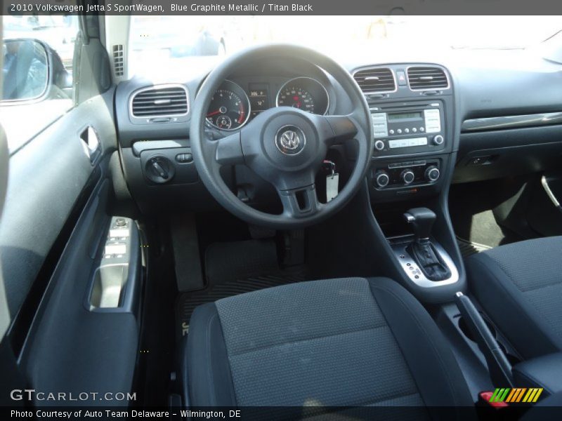 Blue Graphite Metallic / Titan Black 2010 Volkswagen Jetta S SportWagen
