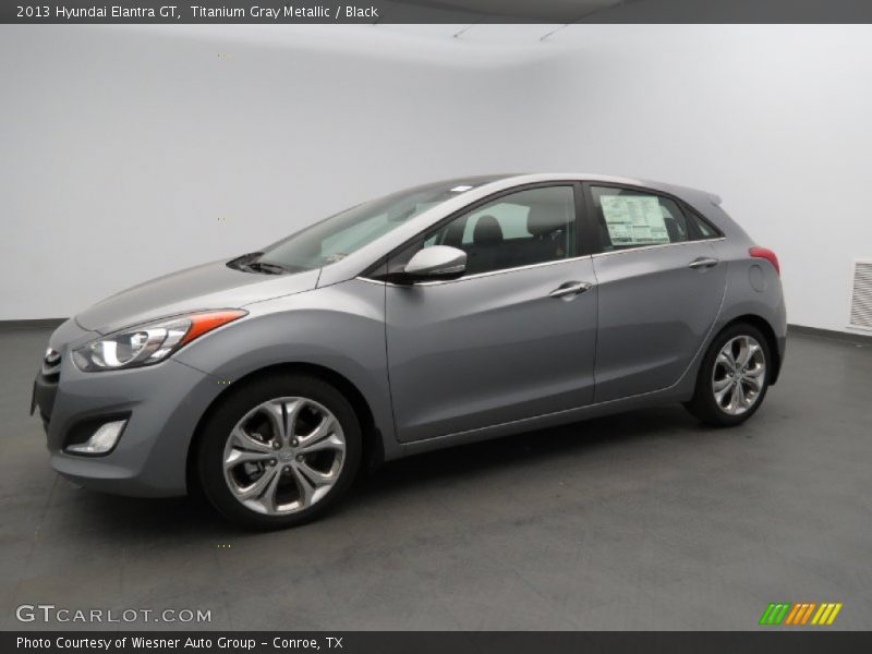 Titanium Gray Metallic / Black 2013 Hyundai Elantra GT