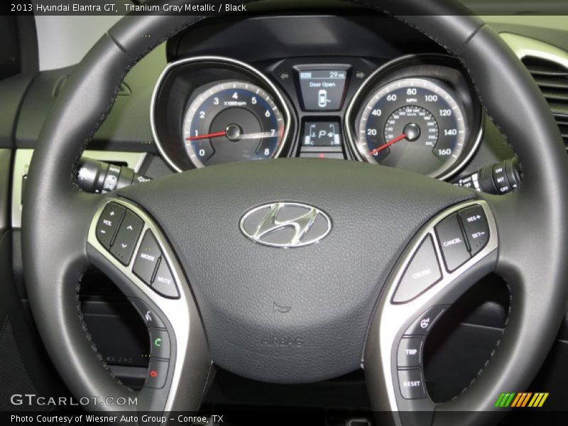 Titanium Gray Metallic / Black 2013 Hyundai Elantra GT