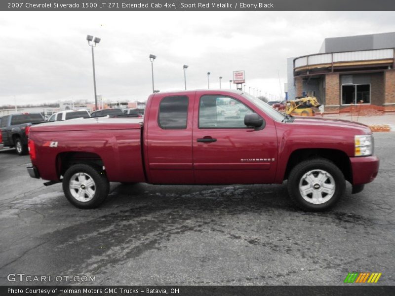 Sport Red Metallic / Ebony Black 2007 Chevrolet Silverado 1500 LT Z71 Extended Cab 4x4