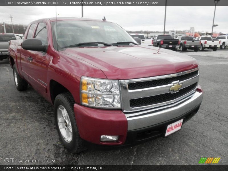 Sport Red Metallic / Ebony Black 2007 Chevrolet Silverado 1500 LT Z71 Extended Cab 4x4