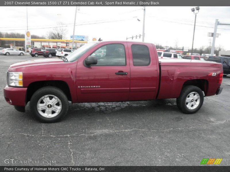  2007 Silverado 1500 LT Z71 Extended Cab 4x4 Sport Red Metallic