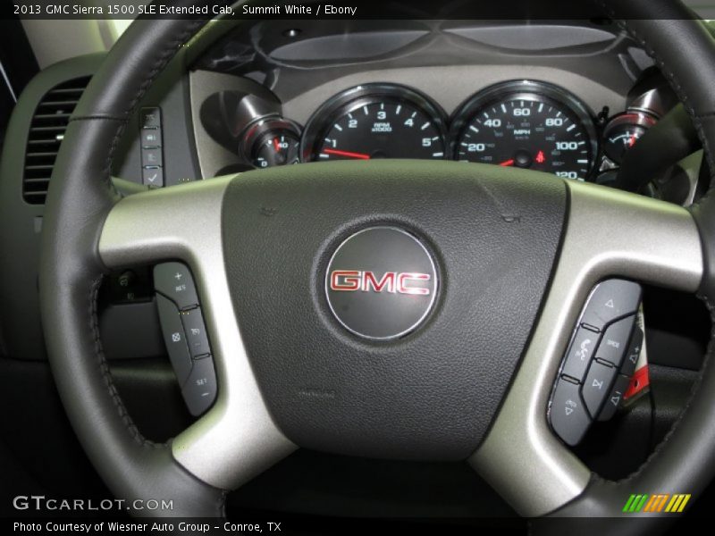 Summit White / Ebony 2013 GMC Sierra 1500 SLE Extended Cab