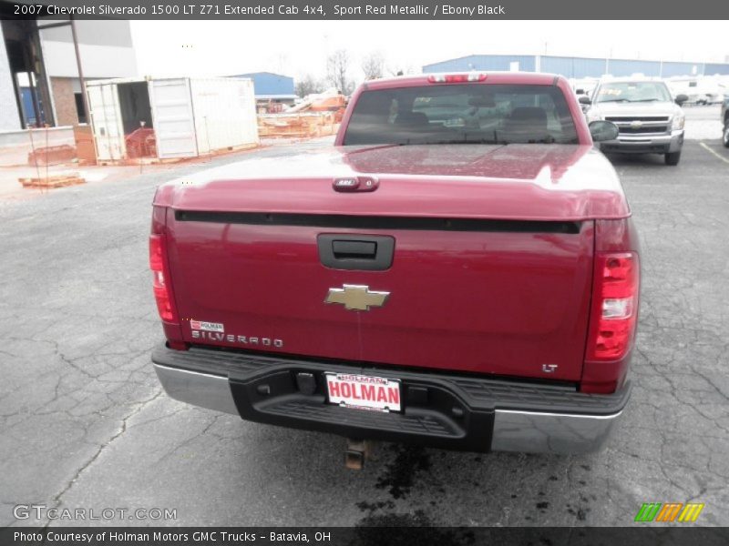 Sport Red Metallic / Ebony Black 2007 Chevrolet Silverado 1500 LT Z71 Extended Cab 4x4