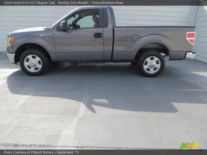 Sterling Grey Metallic / Stone/Medium Stone 2009 Ford F150 XLT Regular Cab