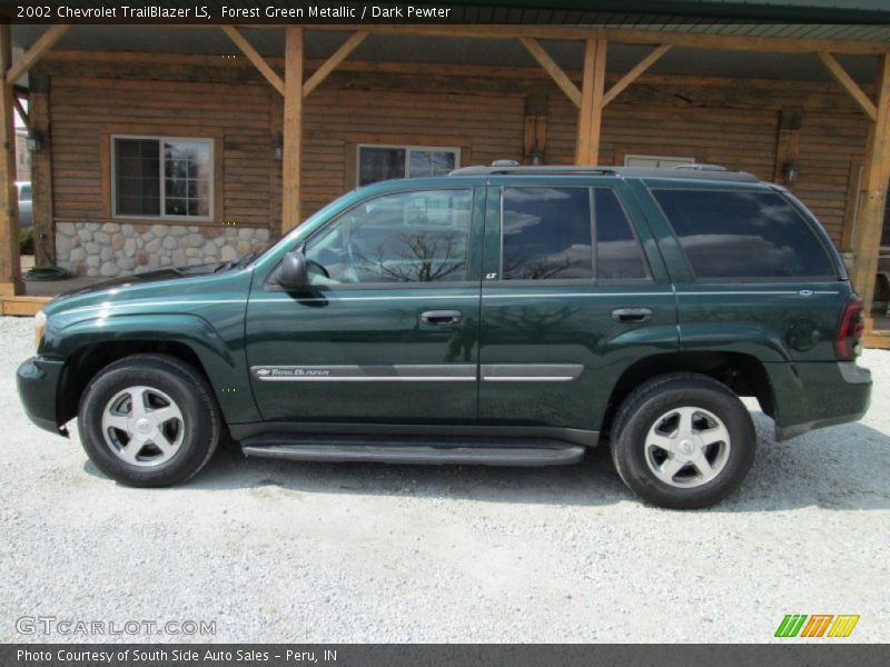 Forest Green Metallic / Dark Pewter 2002 Chevrolet TrailBlazer LS
