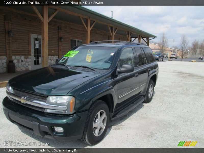 Forest Green Metallic / Dark Pewter 2002 Chevrolet TrailBlazer LS